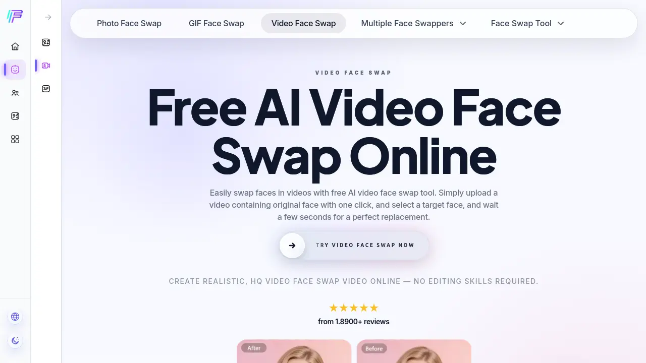 FaceAI Video Face Swap - Swap Faces in Videos Instantly with Free AI