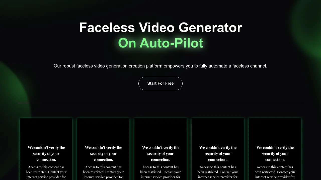 Faceless Generator screenshot