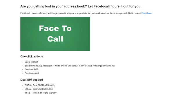 Facetocall