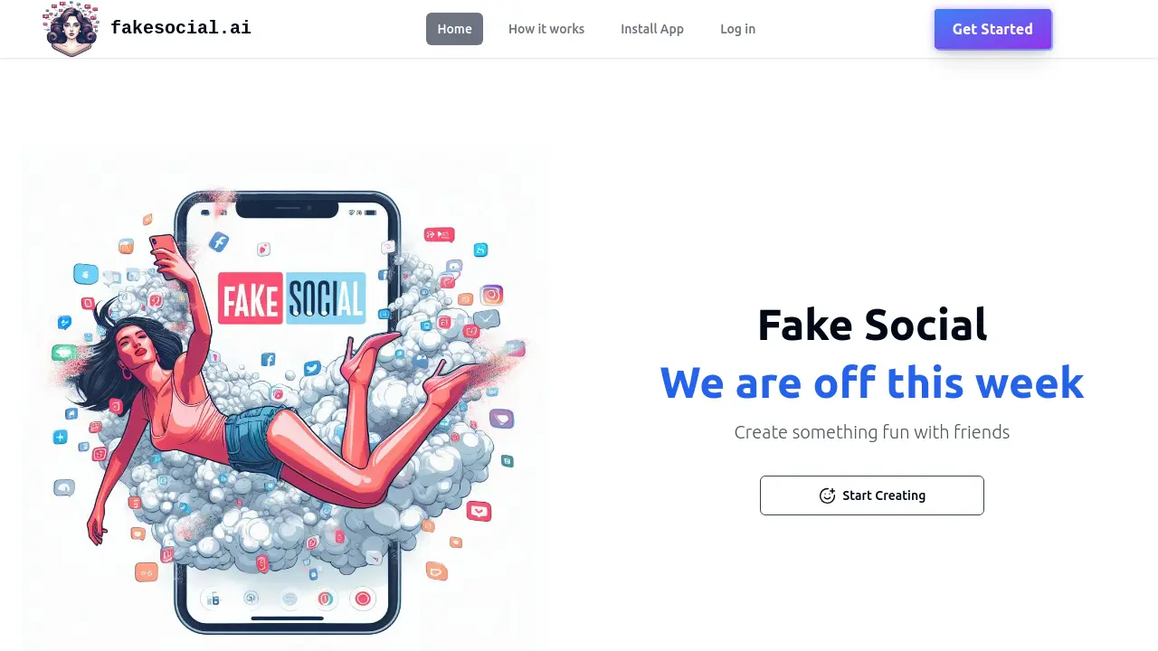 Fake Social - Create and Share AI-Generated Content