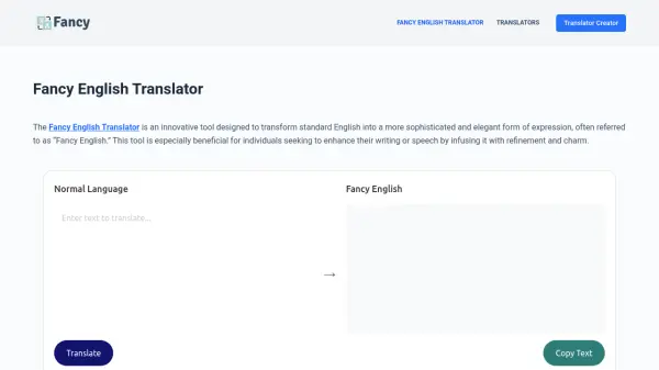 Fancy English Translator