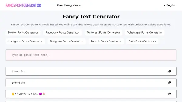 Fancy Font Generator