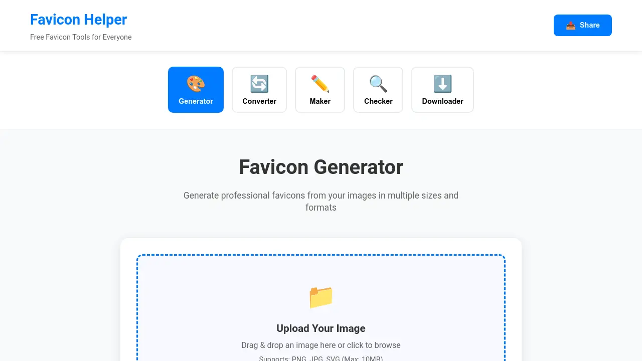 Favicon Helper - Free Favicon Tools for Everyone