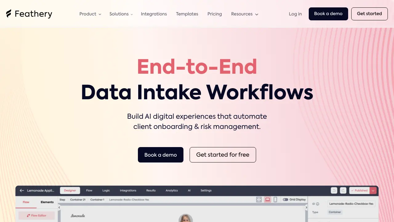 Feathery - End-to-End AI-Powered Data Intake Workflows