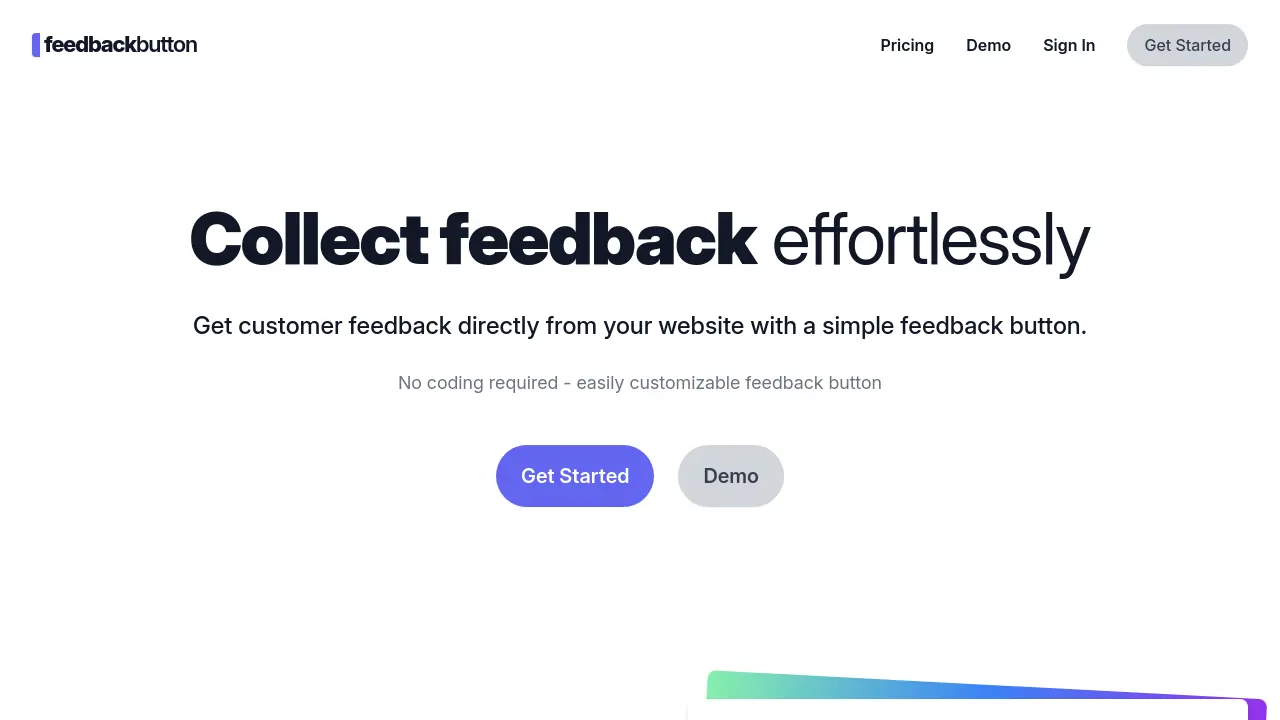 Feedback Button - Collect customer feedback effortlessly directly from ...