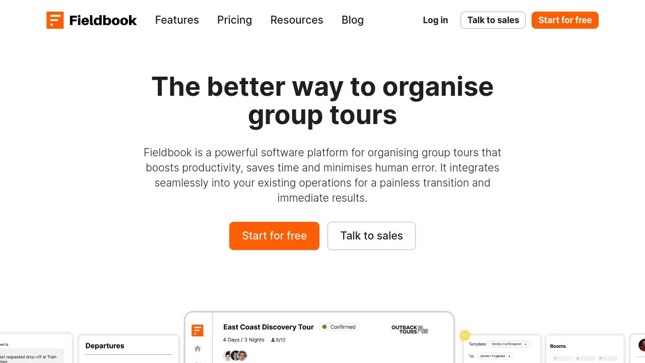 Fieldbook - Streamline group tour management for efficiency and growth
