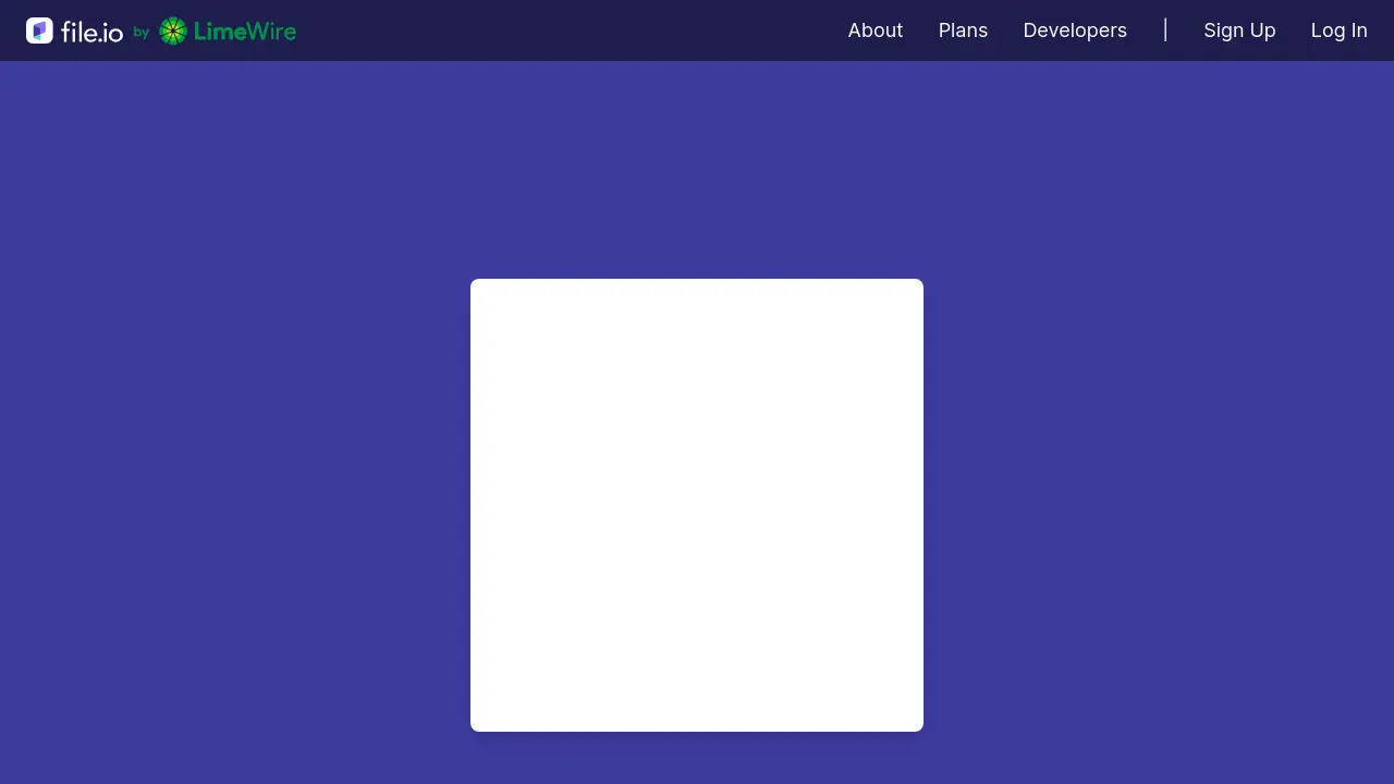 file.io - Super Simple and Secure File Sharing