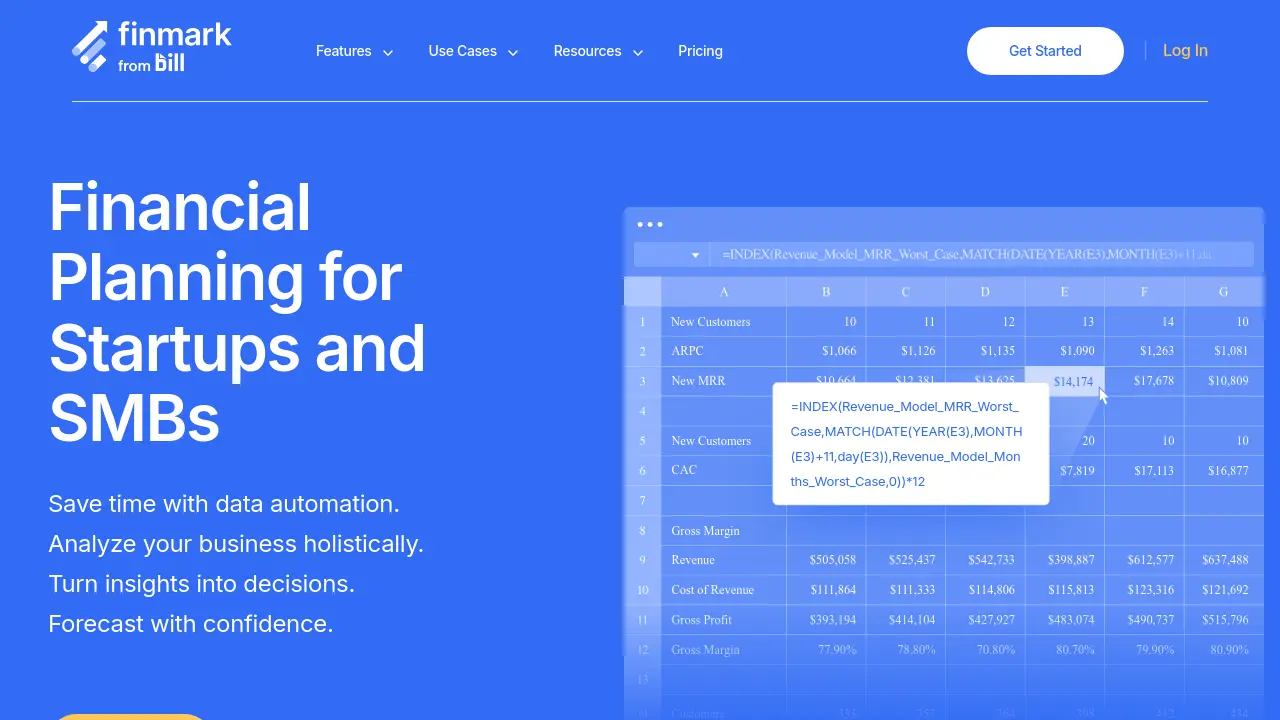 Fincraft Finmark - Financial Planning and Analysis Software for Startups and SMBs