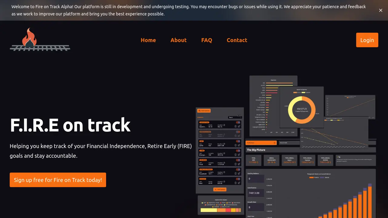 Fire on Track - Track Your Financial Independence, Retire Early (FIRE ...