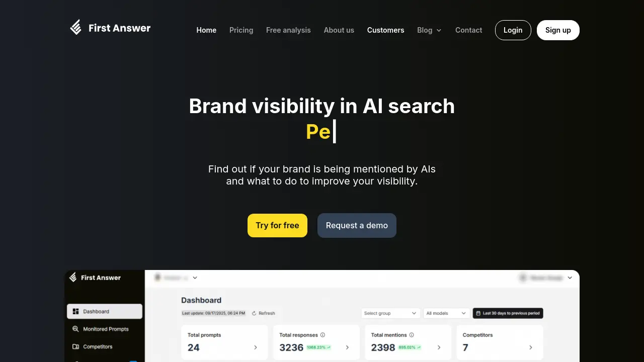 First Answer - Boost your brand visibility in AI search with Generative ...