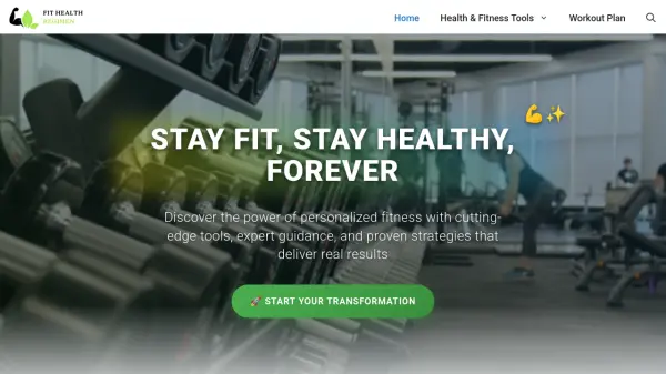 Fit Health Regimen