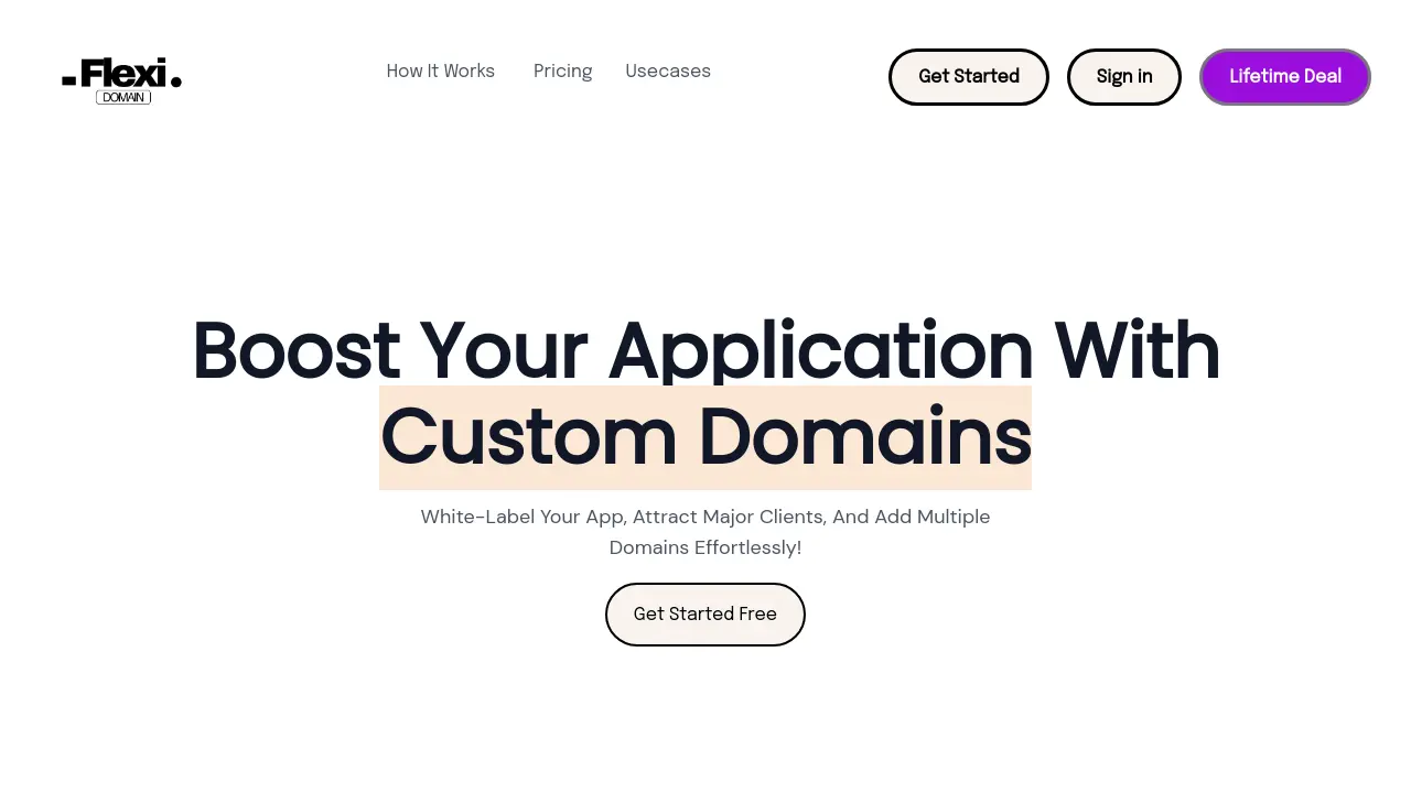 Flexi Domain - White-Label Your App, Attract Major Clients, and Add ...