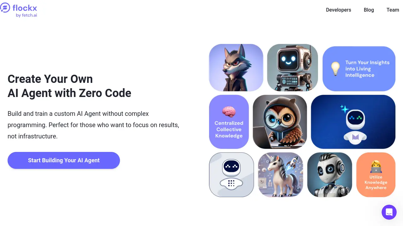 Flockx - Create Your Own AI Agent with Zero Code