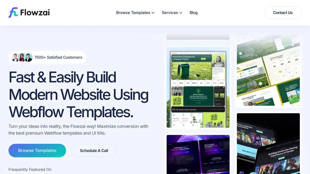 Flowzai - Premium Webflow Templates and Development Services