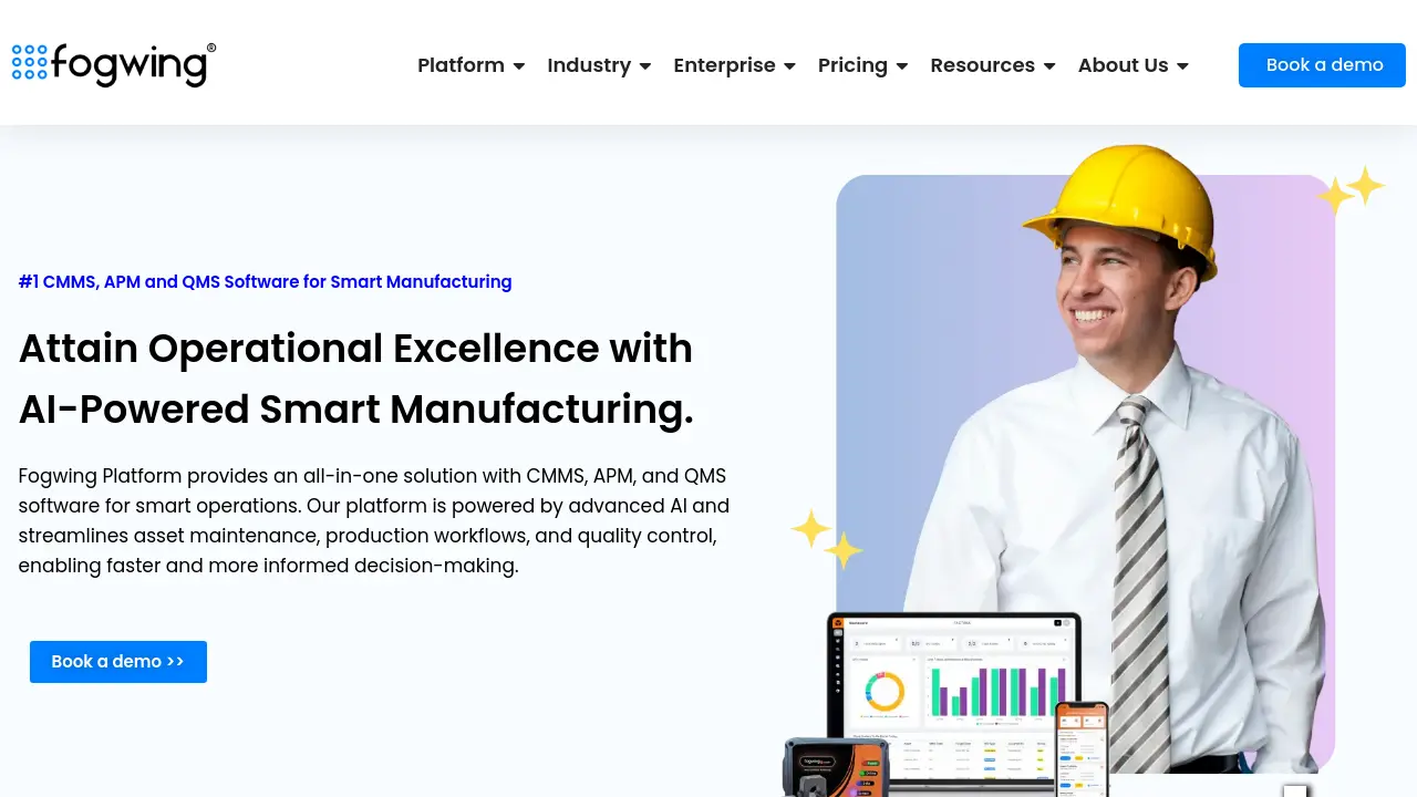 Fogwing - AI-Powered Smart Manufacturing Platform for Operational ...