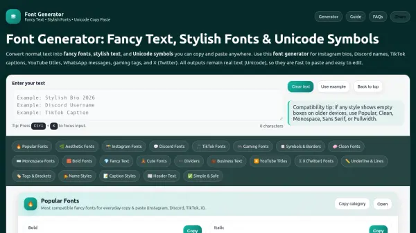 Font Generator