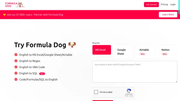 Formula Dog