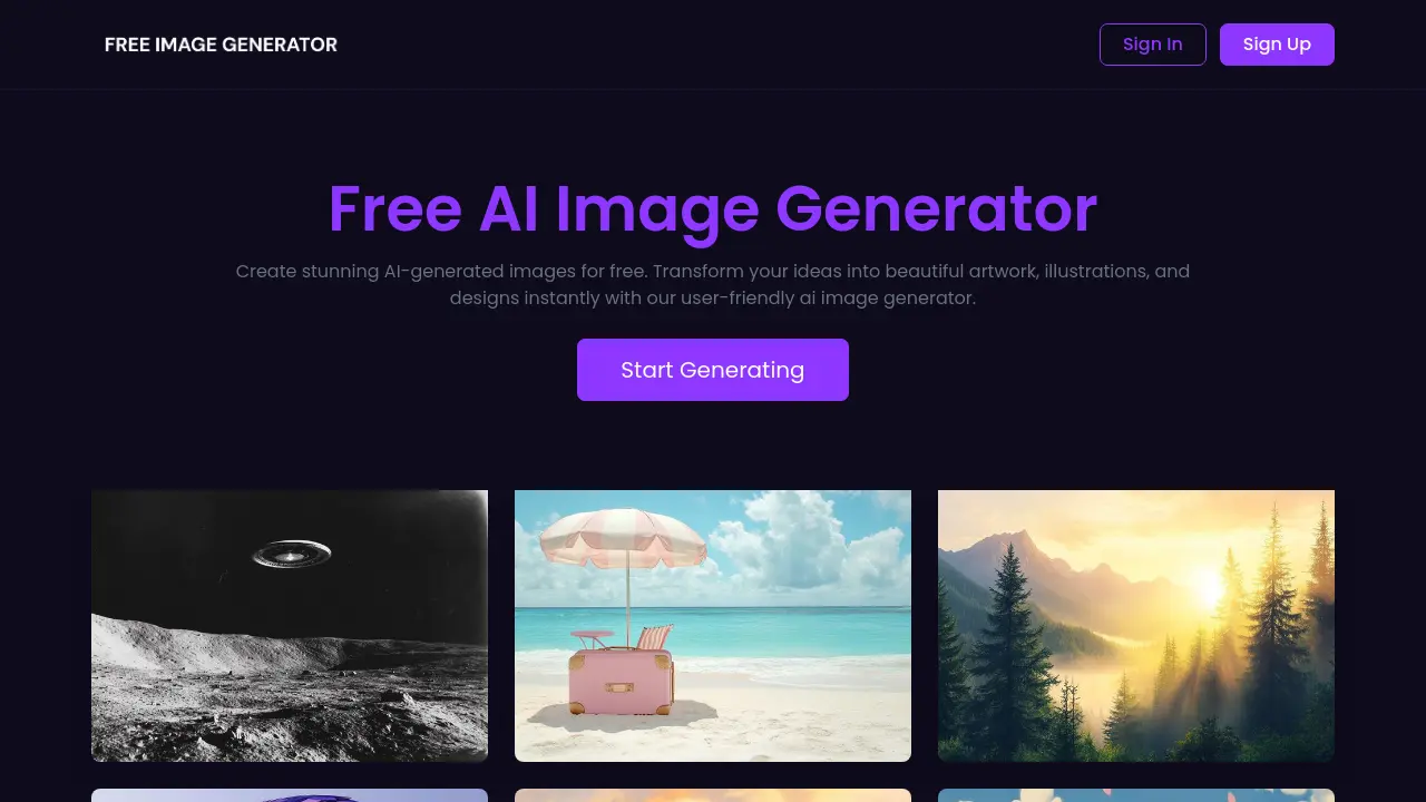 Free Image Generator screenshot