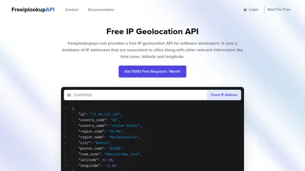 FreeiplookupAPI