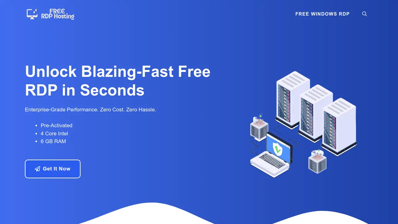 FreeRDPHosting - Unlock Blazing-Fast Free Windows and Linux RDP in Seconds