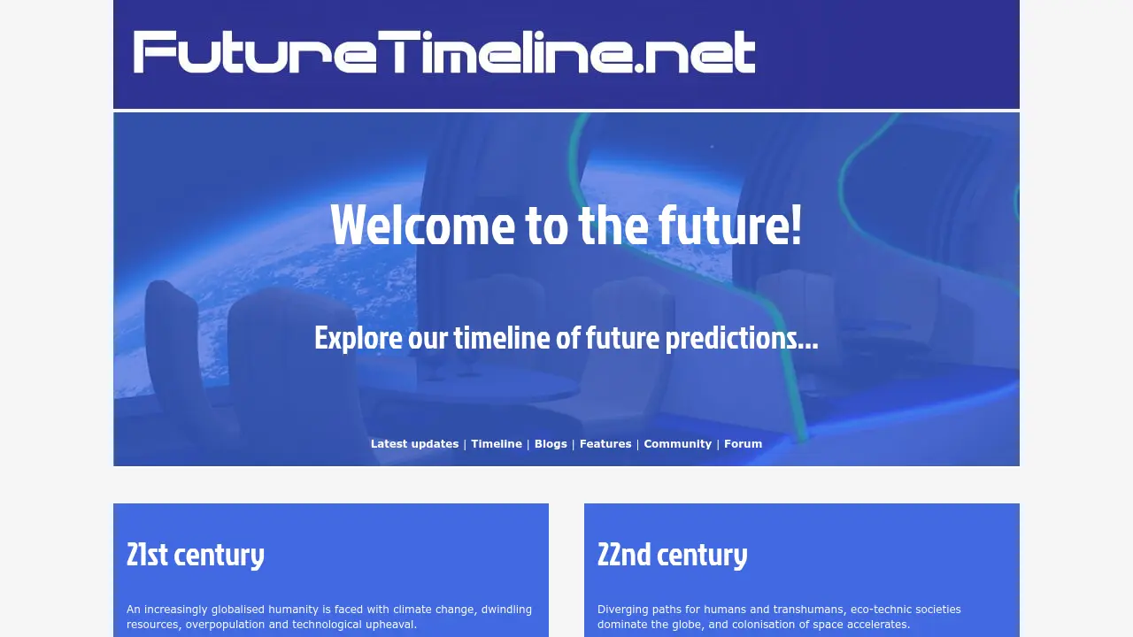 Future Timeline - Explore predictions and timelines of humanity's future