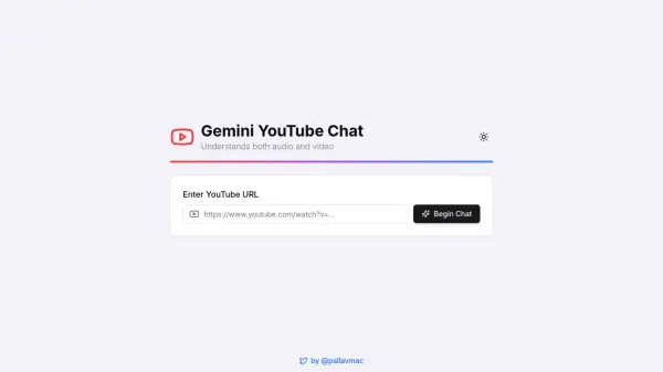 Gemini YouTube Chat