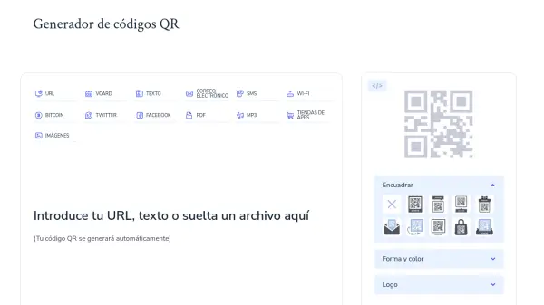 Generador de códigos QR