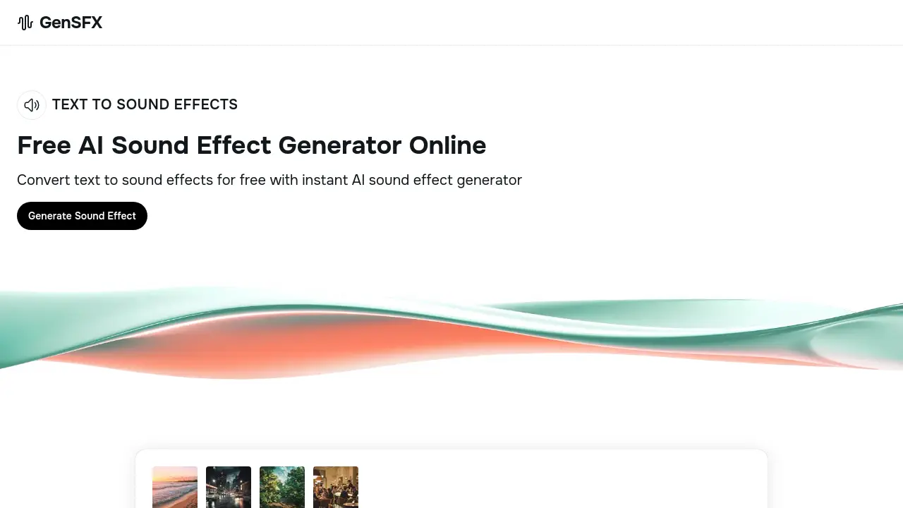 GenSFX - Text to Sound Effects