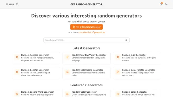 Get Random Generator