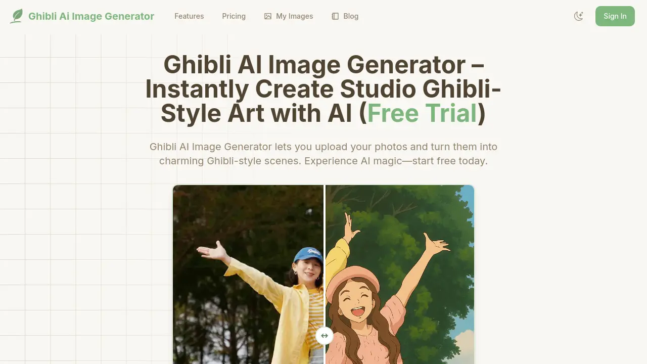 Ghibli AI Image Generator screenshot