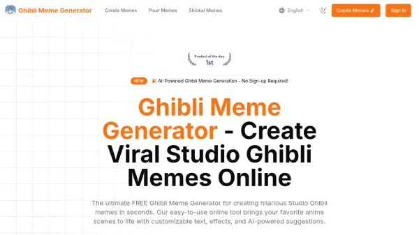 Ghibli Meme Generator