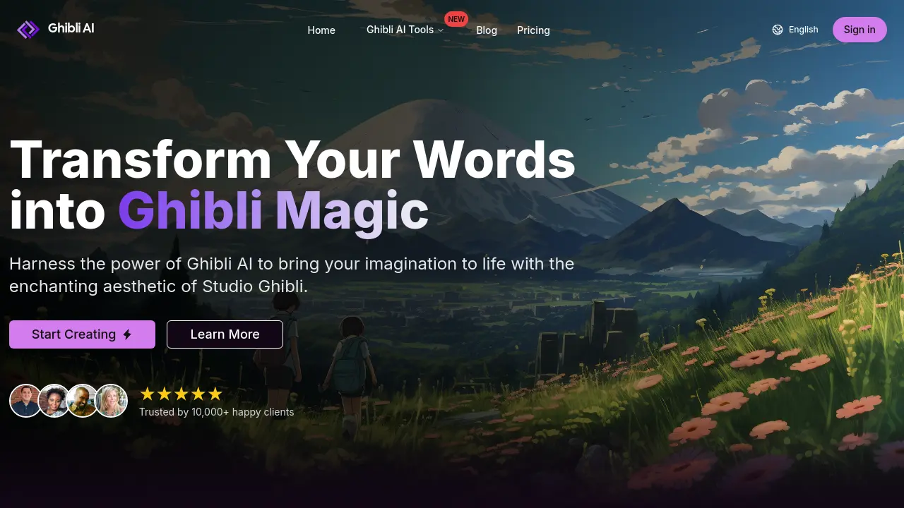 ghibliai.co screenshot