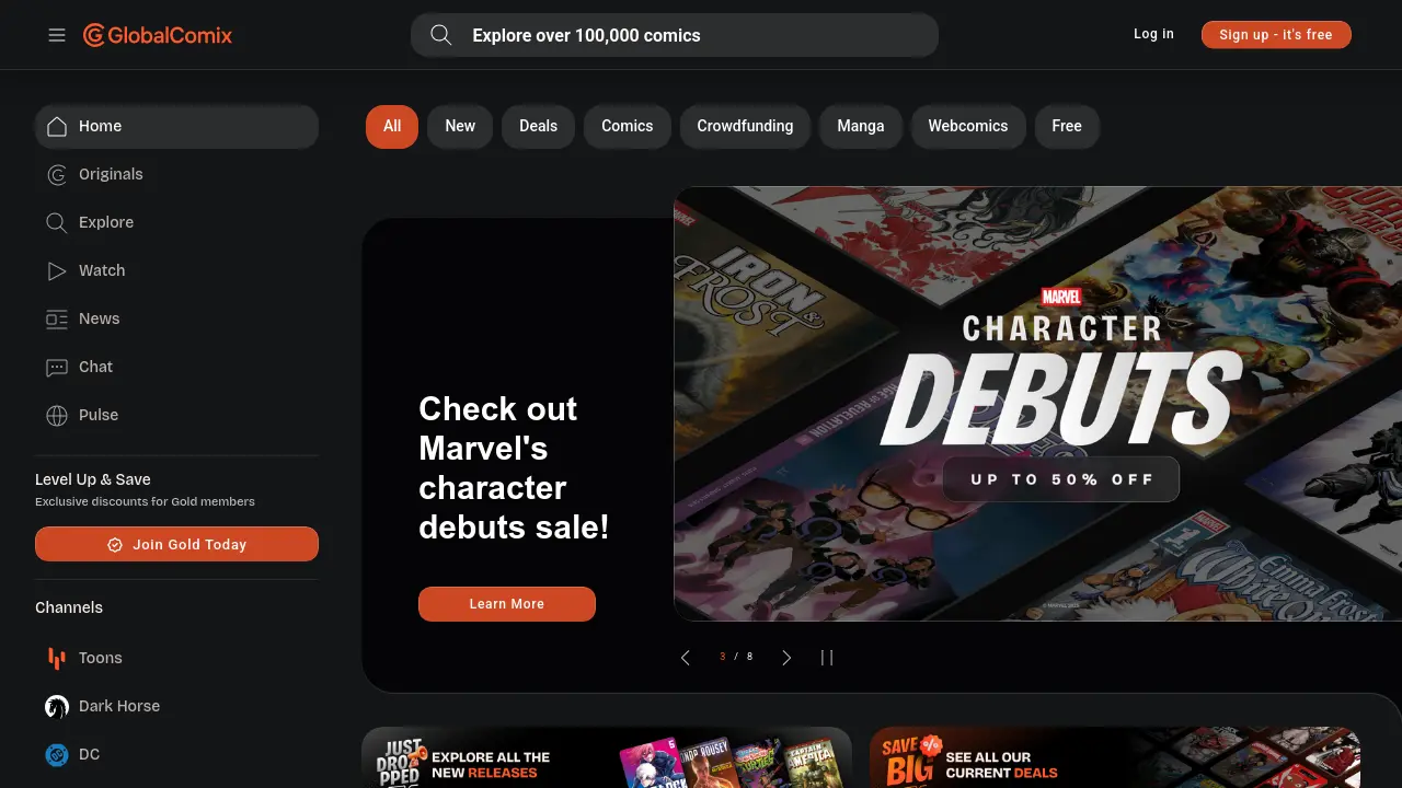 GlobalComix - Read unlimited comics and publish your own stories