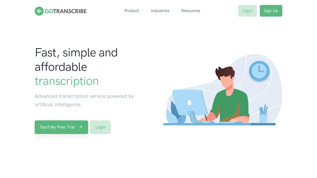 Go Transcribe screenshot