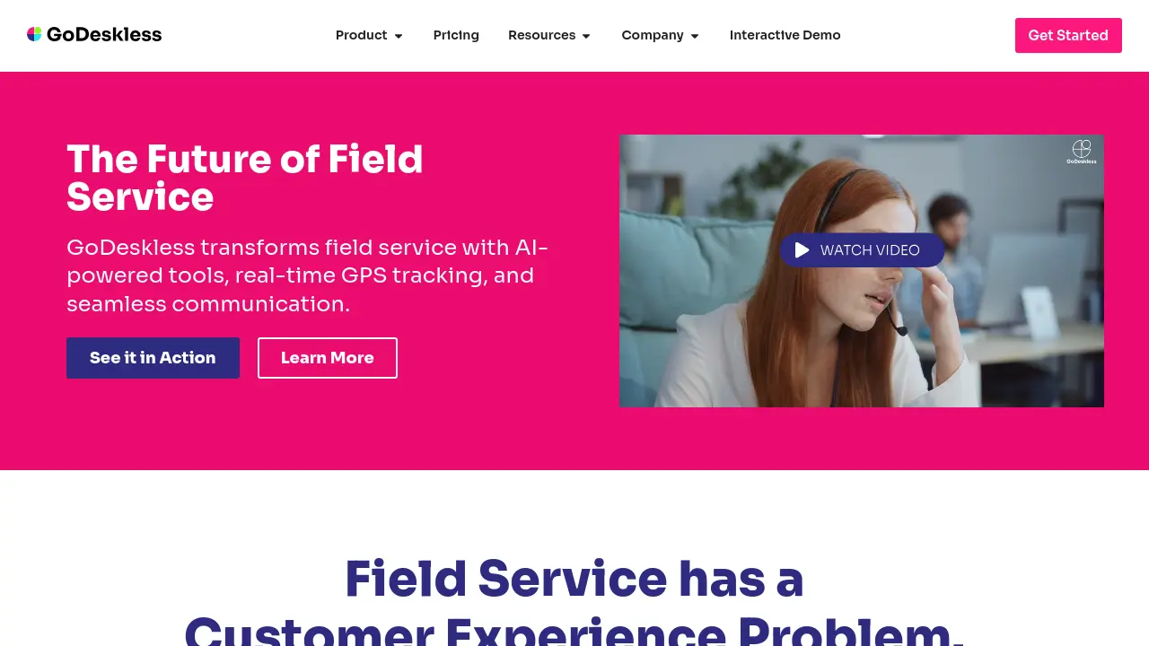 GoDeskless - AI-powered field service management for the Age of Convenience