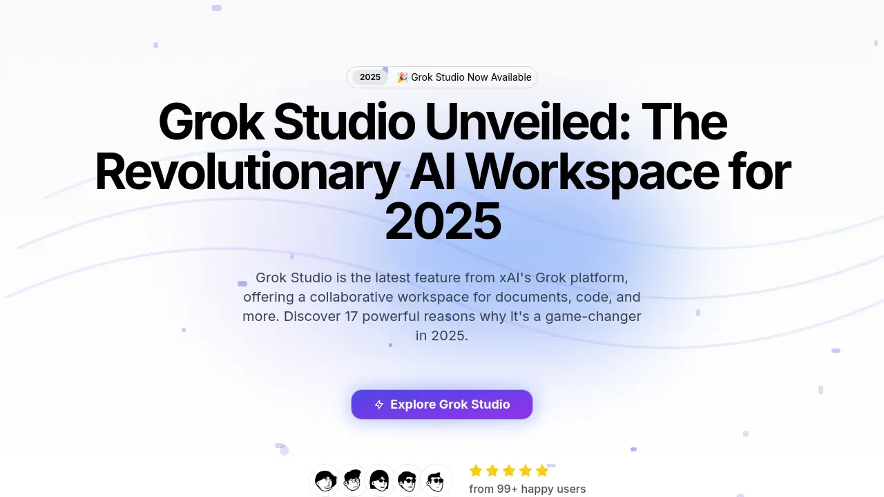 Grok Studio - The Revolutionary AI Workspace for 2025
