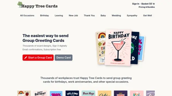 Happy Tree Cards