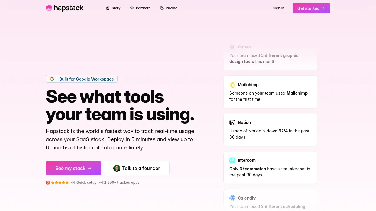 Mahapps Stack Hapstack - Track real-time usage across your SaaS stack in minutes
