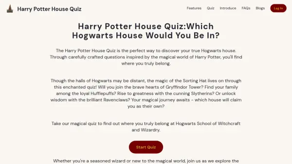 Harry Potter House Quiz