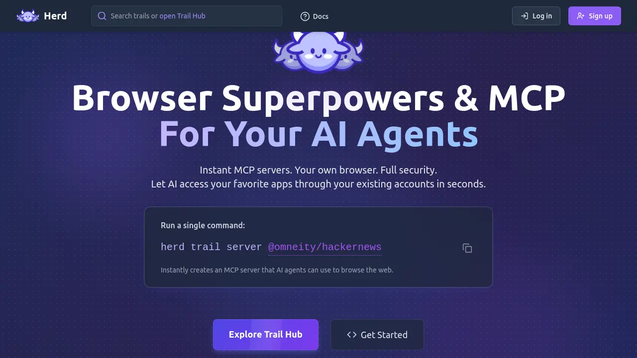 Herd - Supercharge AI Agents with Secure Web Automation