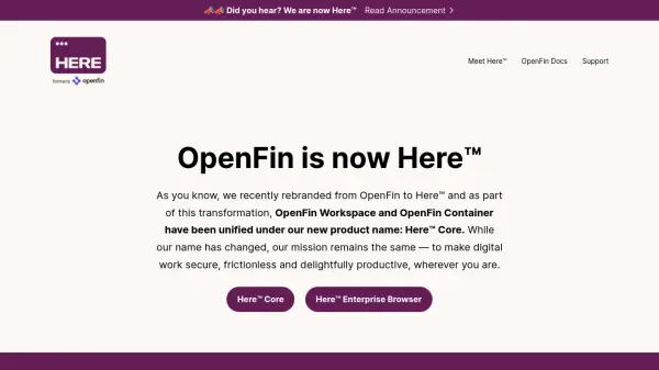 HERE Enterprise Browser