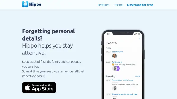 Hippo - Contact Notes