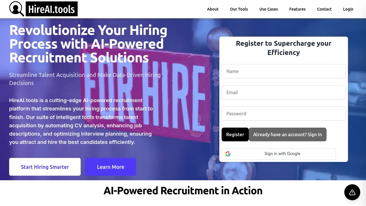 HireAI.tools screenshot