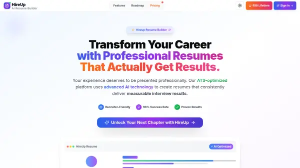 HireUpAI Resume Builder
