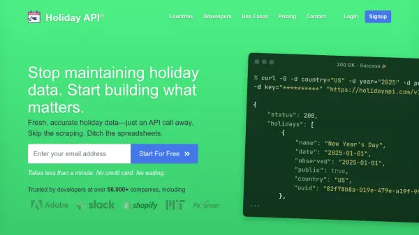 Holiday API