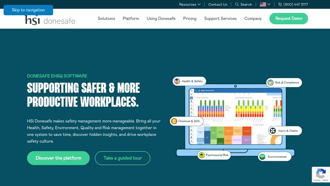 Hsi Attributes Software HSI Donesafe - Supporting safer & more productive workplaces.