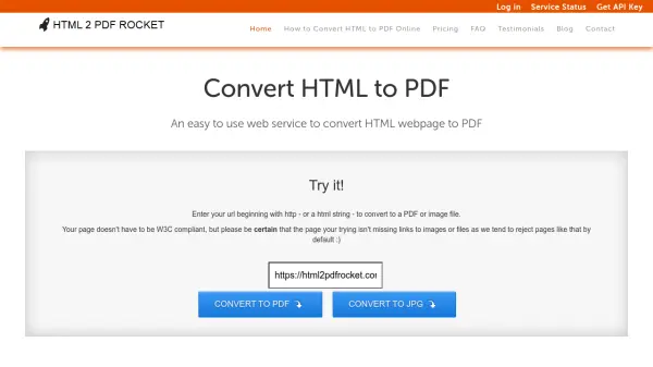 HTML 2 PDF Rocket