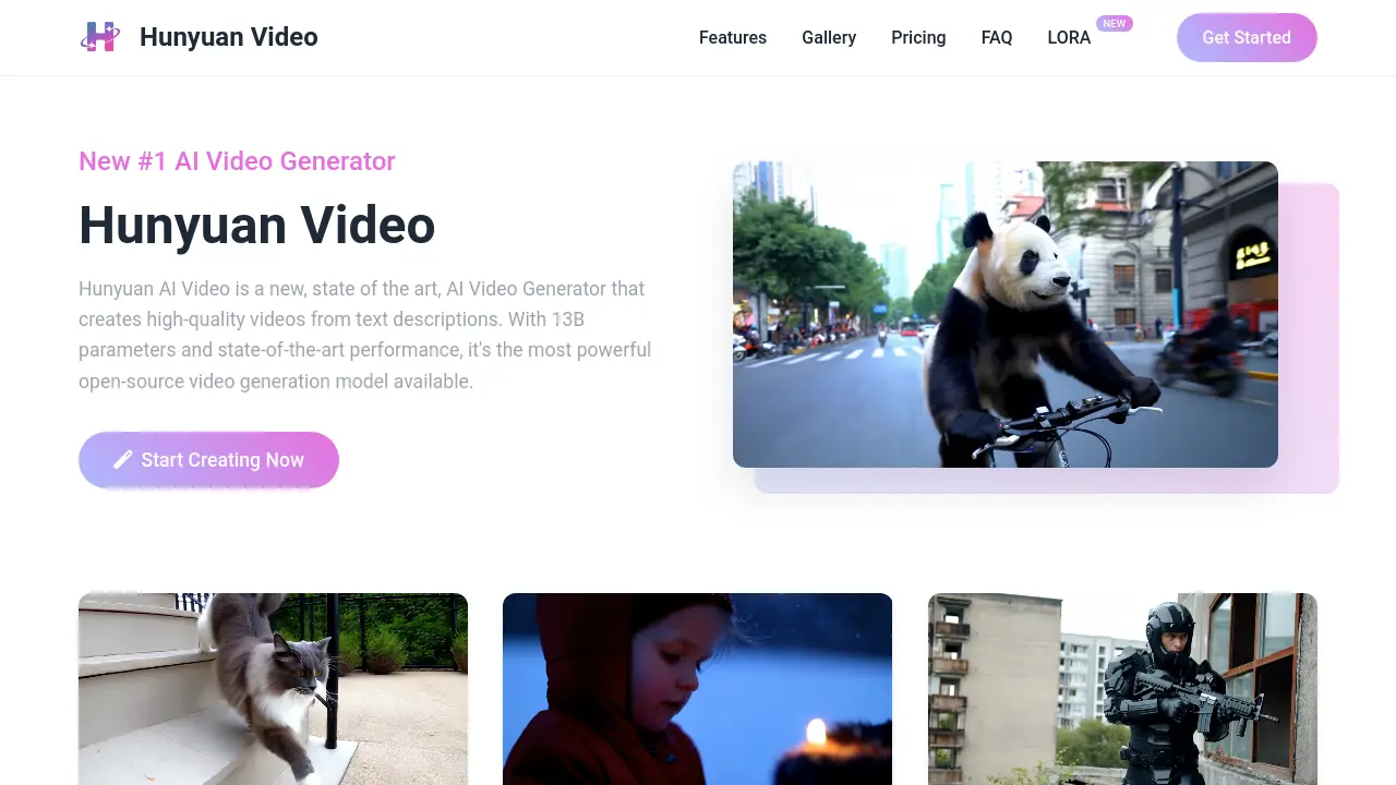 Hunyuan Video screenshot