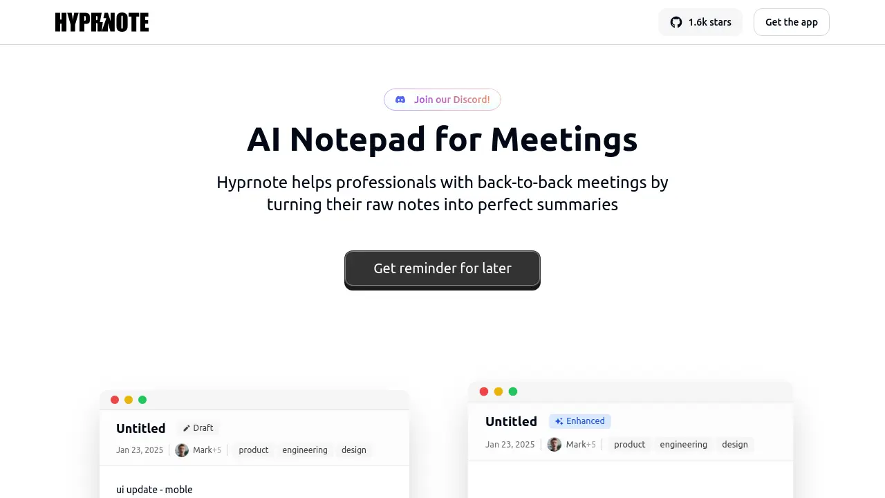 Hyprnote - AI Notepad for Meetings