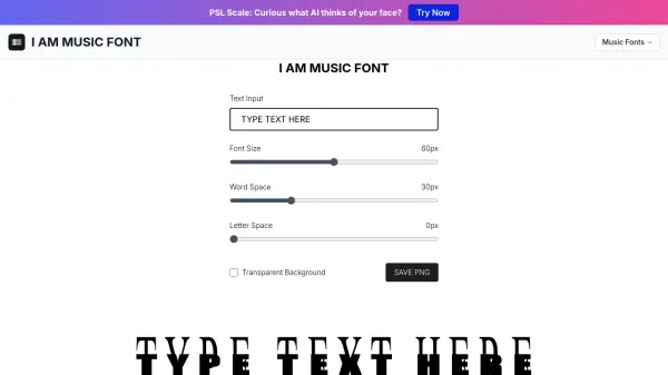 I Am Music Font